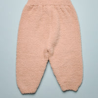 FUZZY BOXY LOUNGE PANTS - PECAN