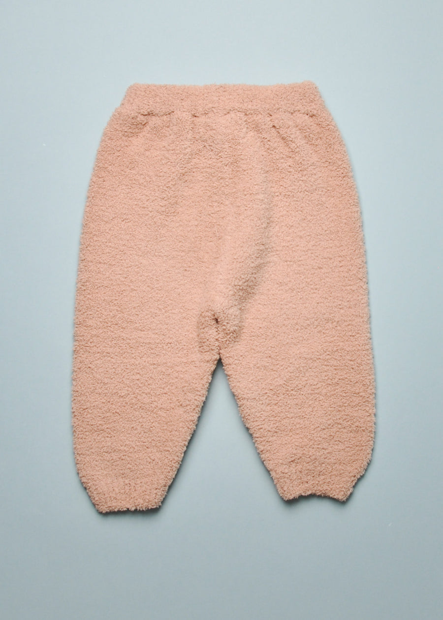 FUZZY BOXY LOUNGE PANTS - PECAN