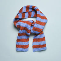 STRIPED KNIT SCARF