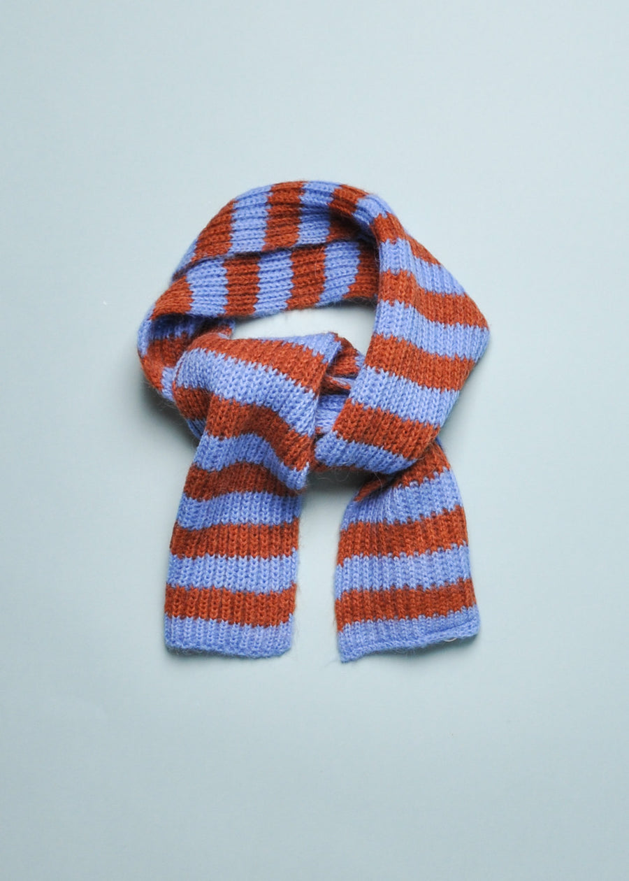 STRIPED KNIT SCARF