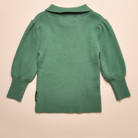 RIB COLLARED SWEATER