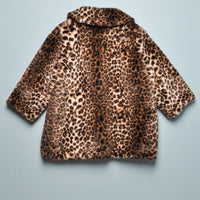 CHEETAH FAUX FUR COAT