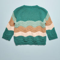 CROCHET SWEATER - EMERALD