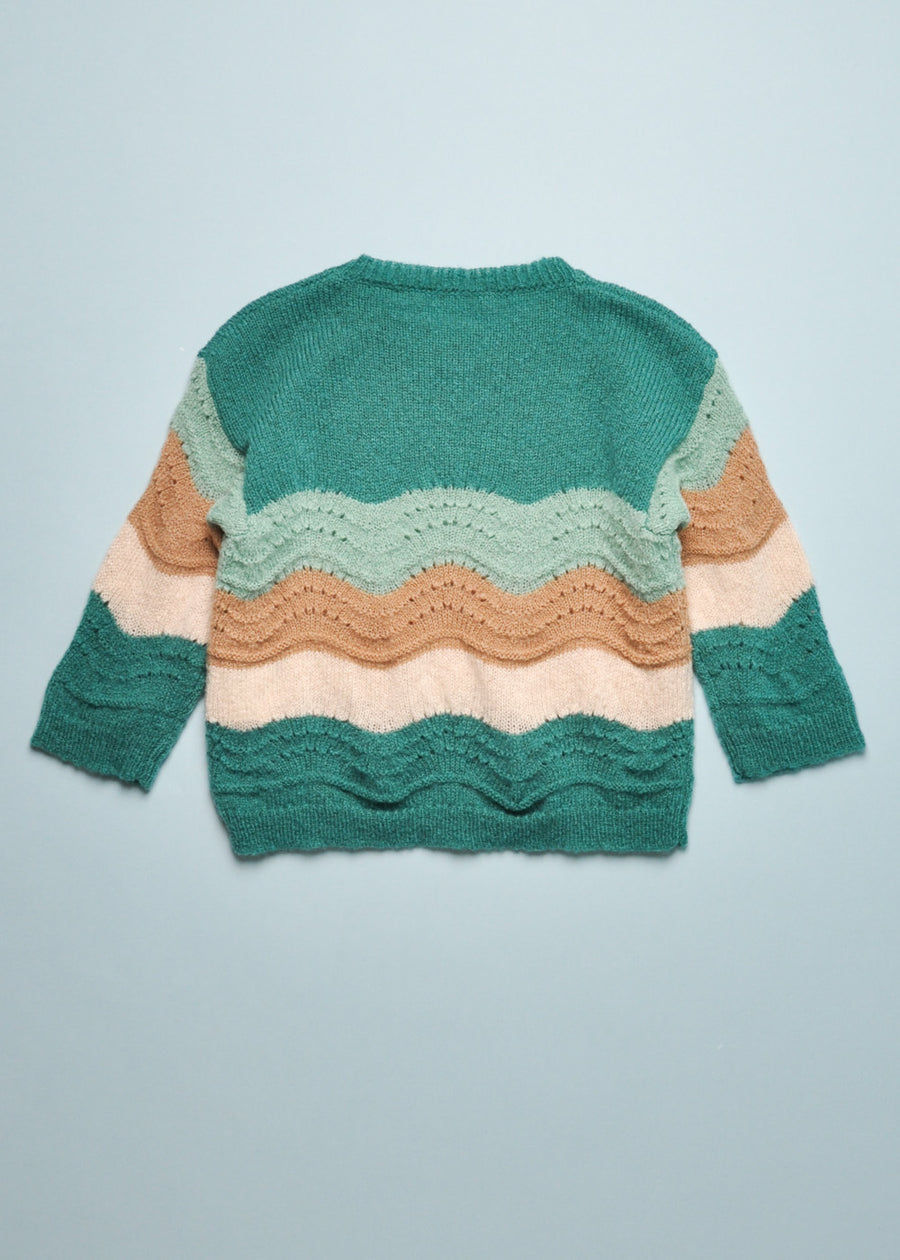 CROCHET SWEATER - EMERALD