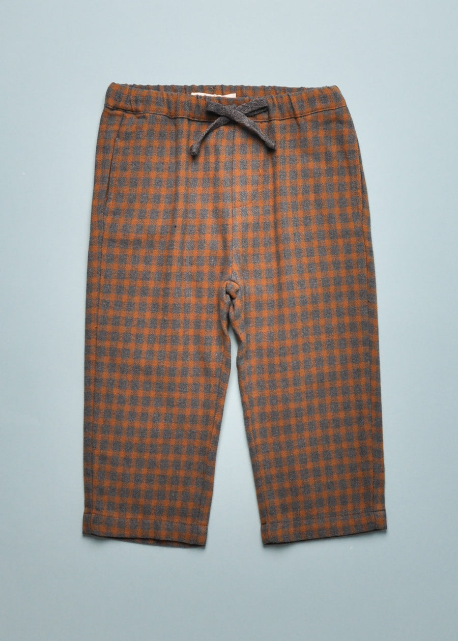 CHECK WOVEN PANT