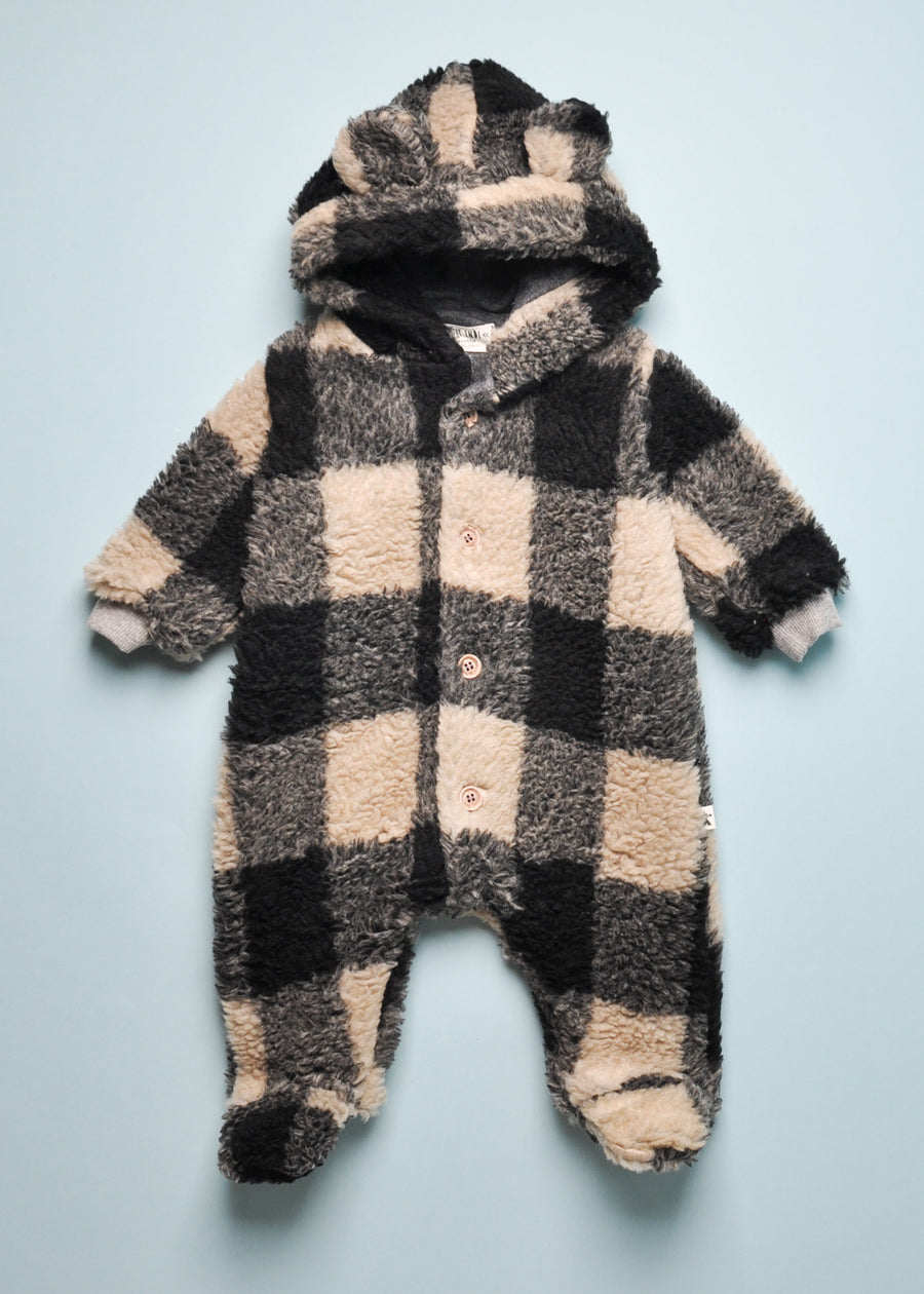 FUZZY CHECK COVERALL