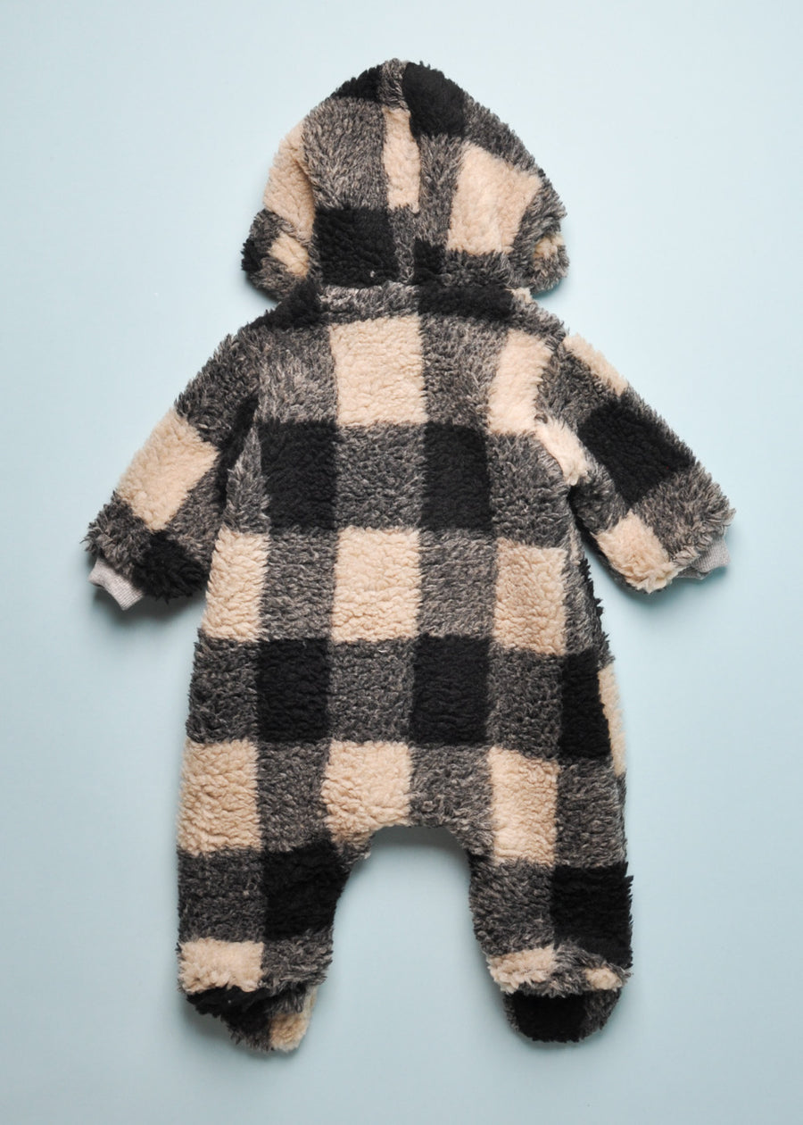 FUZZY CHECK COVERALL