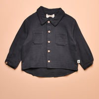 BUTTON DOWN OVERSHIRT - NAVY