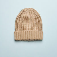 CHUNKY KNIT BEANIE - OLIVE