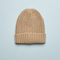 CHUNKY KNIT BEANIE - OLIVE