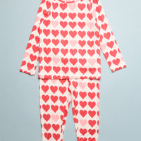 TINY HEARTS BAMBOO PJ SET