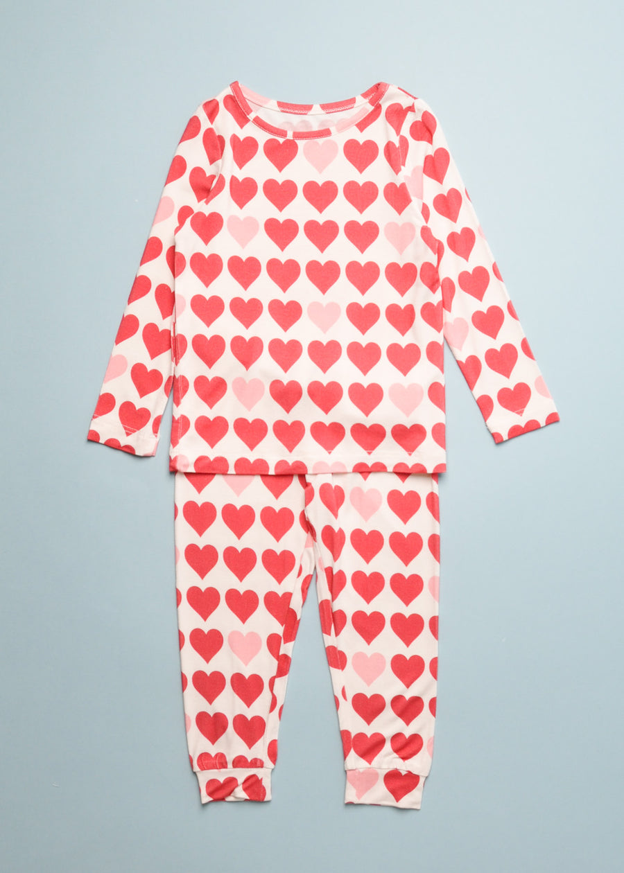 TINY HEARTS BAMBOO PJ SET