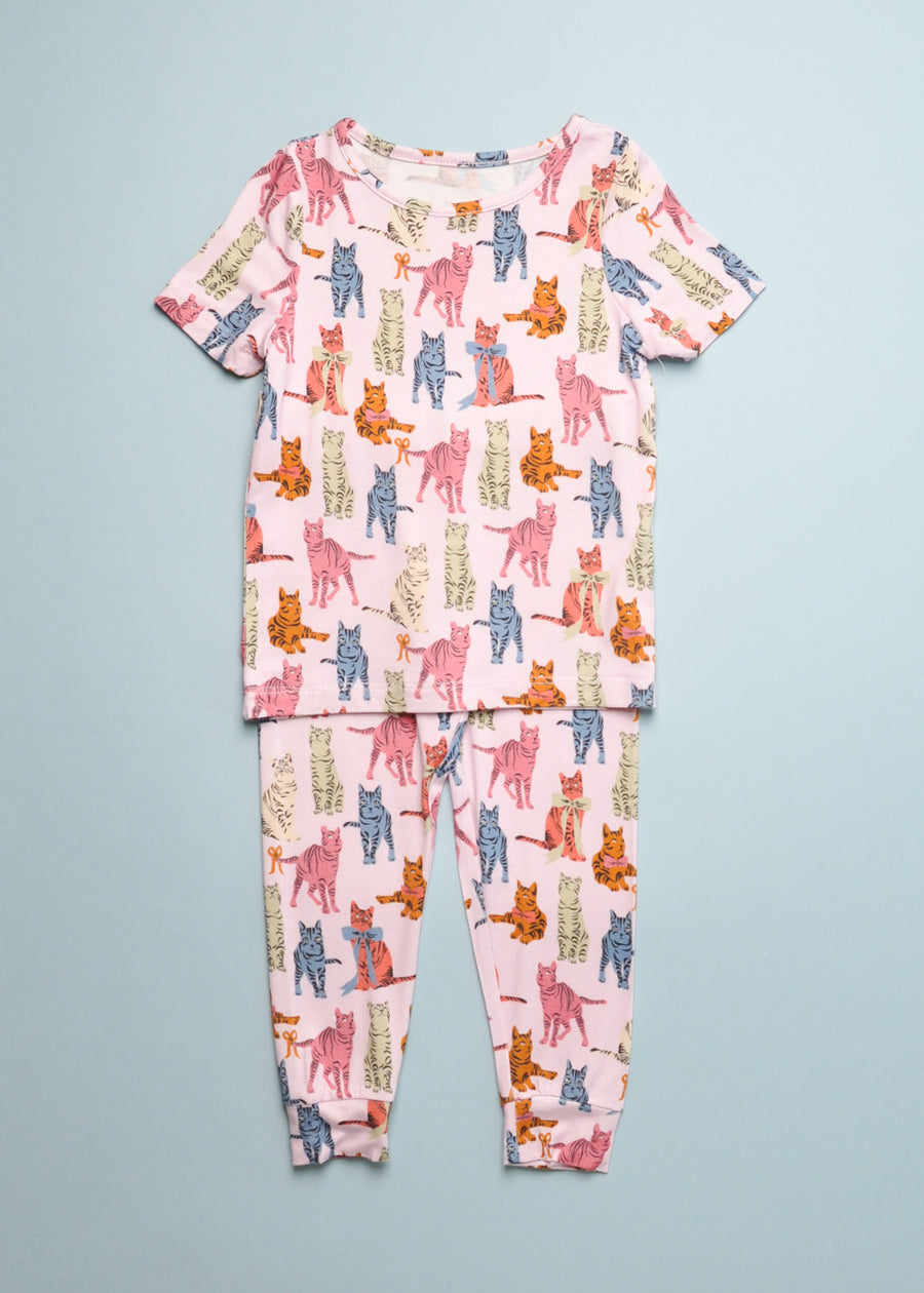 TABBY CATS BAMBOO PJ SET