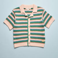 AMOV KNIT BUTTON UP