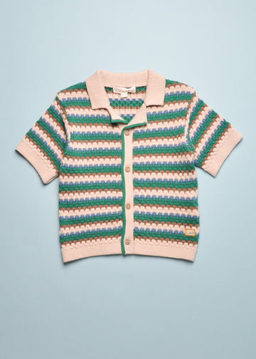 AMOV KNIT BUTTON UP