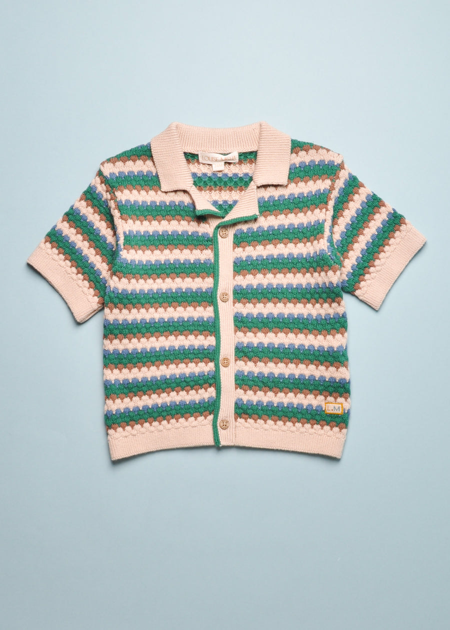 AMOV KNIT BUTTON UP