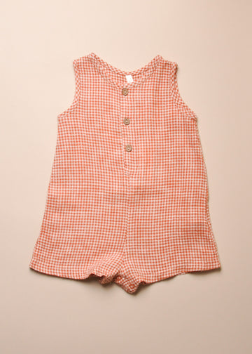 MAVERICK GINGHAM ROMPER