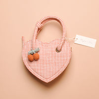 GINGHAM HEART PURSE