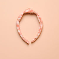 GINGHAM KNOTTED HEADBAND