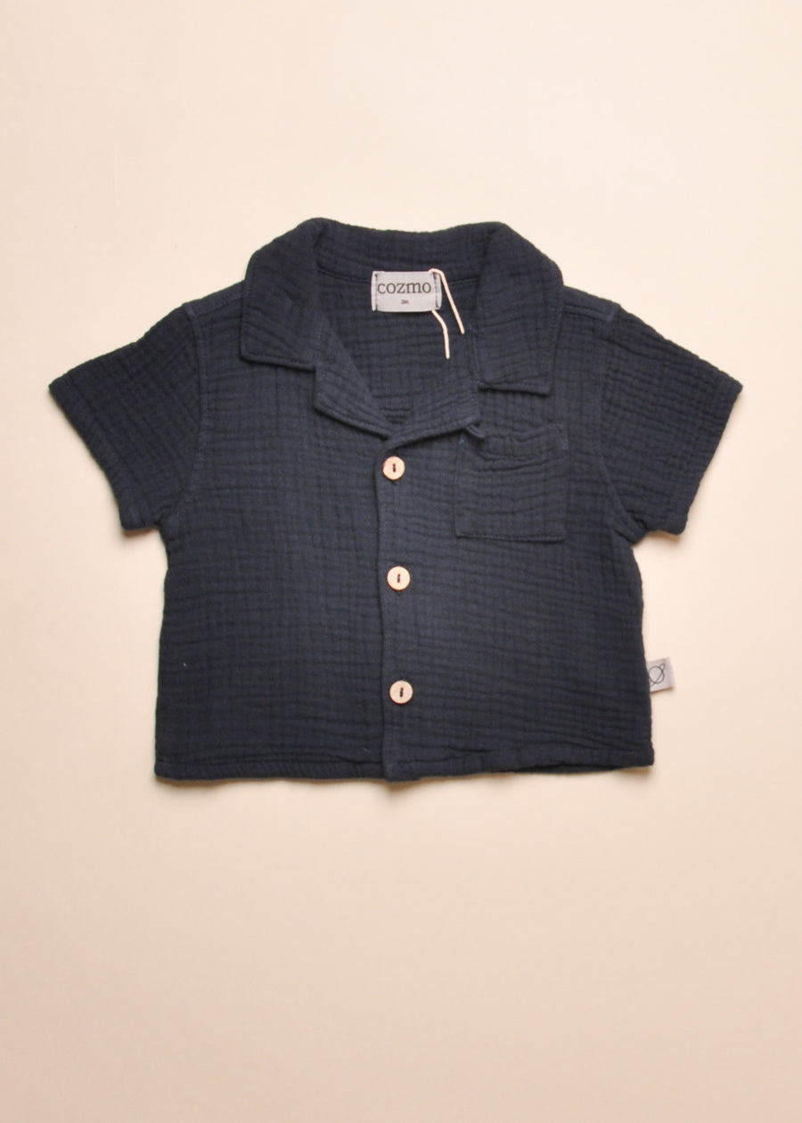 ABEL BUTTON DOWN - NAVY