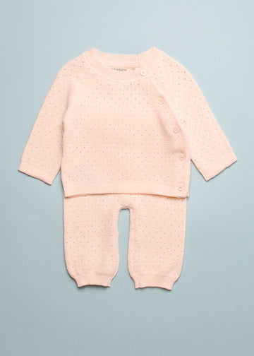 TOLL PIRA KNIT SET - SOFT ROSE