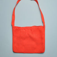 KNIT CROCHET BAG - RED