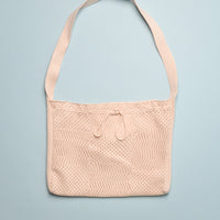 KNIT CROCHET BAG - CREAM