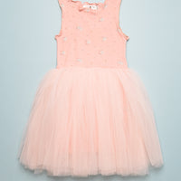 VINTAGE FLOWER TUTU DRESS - PINK