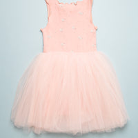 VINTAGE FLOWER TUTU DRESS - PINK