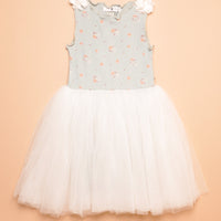 VINTAGE FLOWER TUTU DRESS - MINT