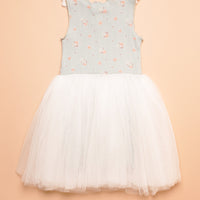 VINTAGE FLOWER TUTU DRESS - MINT