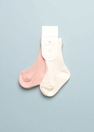 SOCK SET - 2 PACK - IVORY/BUBBLEGUM