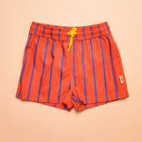 VERTICAL STRIPE SWIM SHORTS