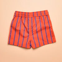 VERTICAL STRIPE SWIM SHORTS