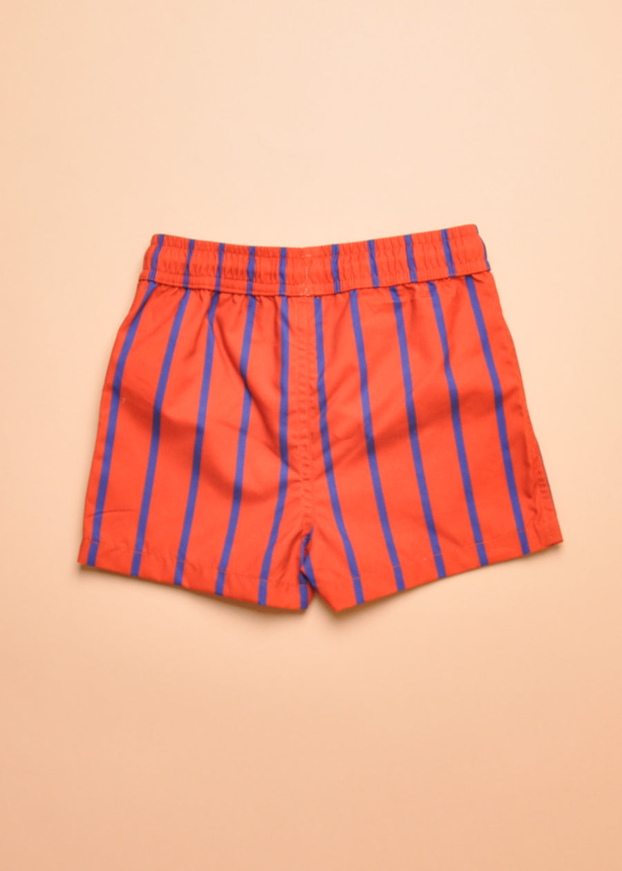 VERTICAL STRIPE SWIM SHORTS