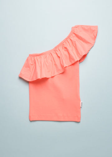 REBECCA TOP - WARM CORAL