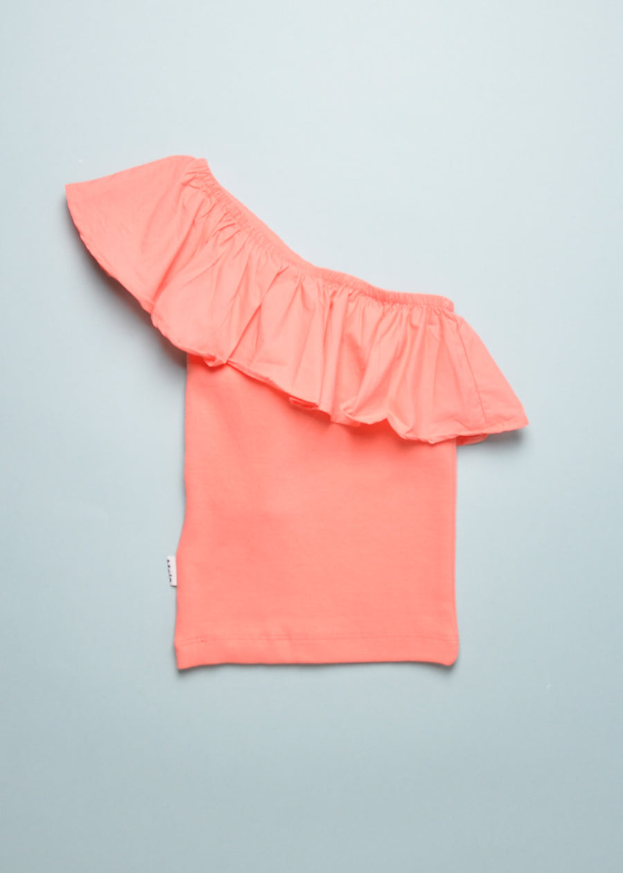 REBECCA TOP - WARM CORAL