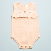 RUFFLE KNITTED ONESIE