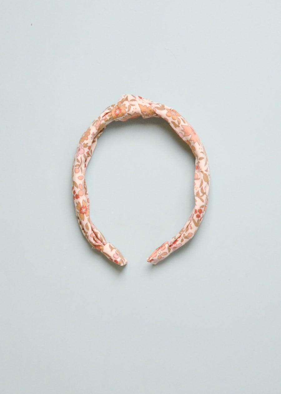 KNOTTED HEADBAND - PINK GARDENIA