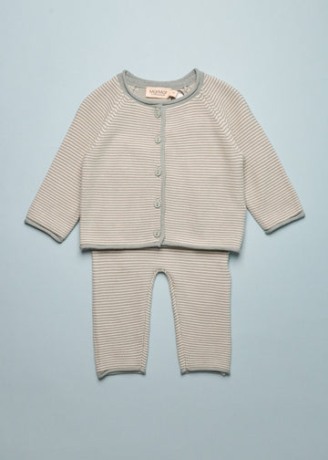 TOTTI PIRA SET - SAGE STRIPE