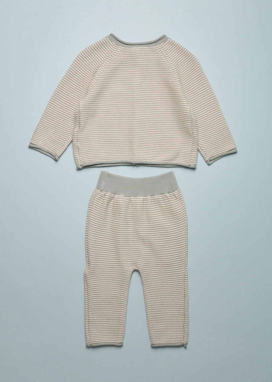 TOTTI PIRA SET - SAGE STRIPE