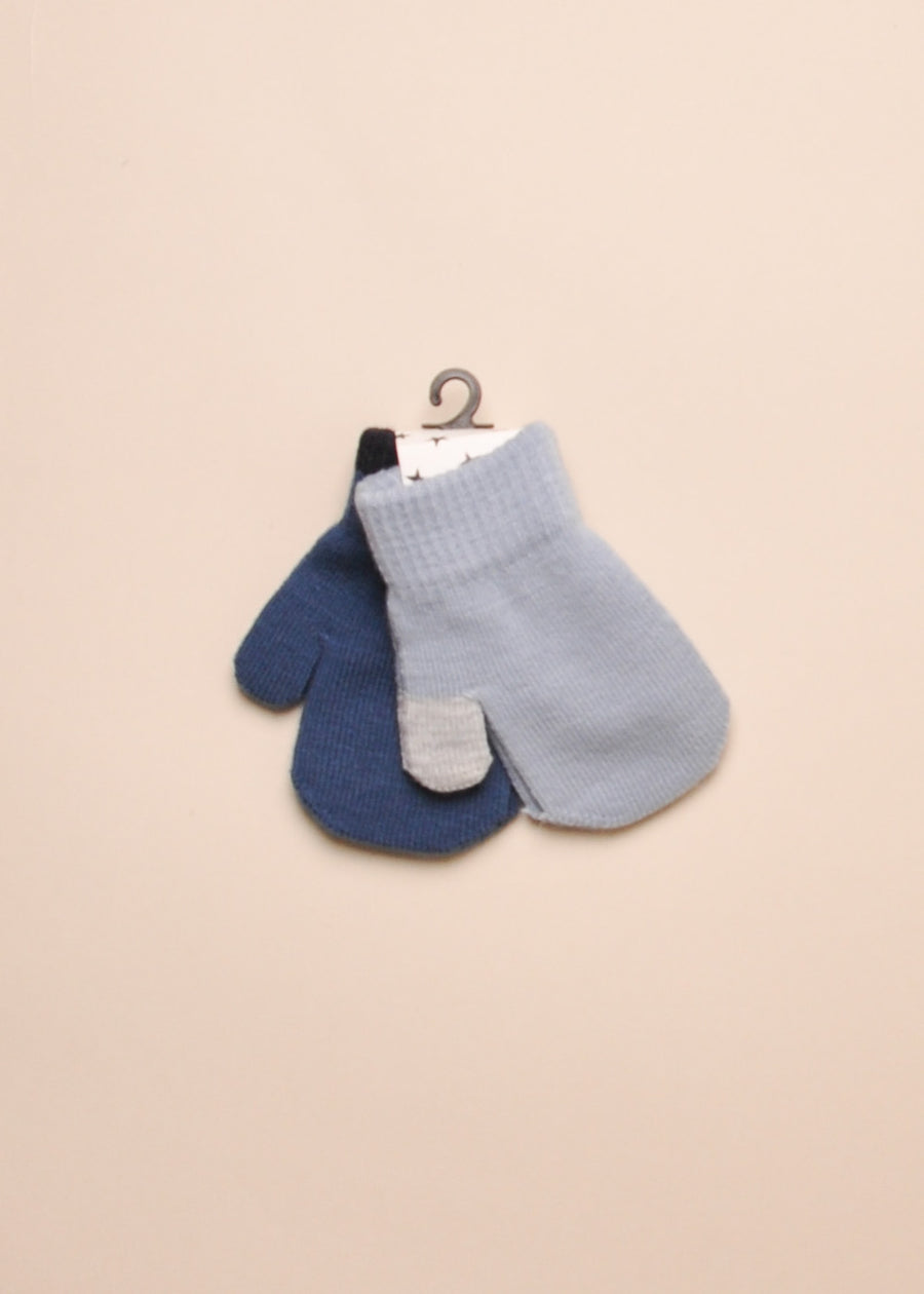 KENNY BABY MITTENS - DUSTY BLUE