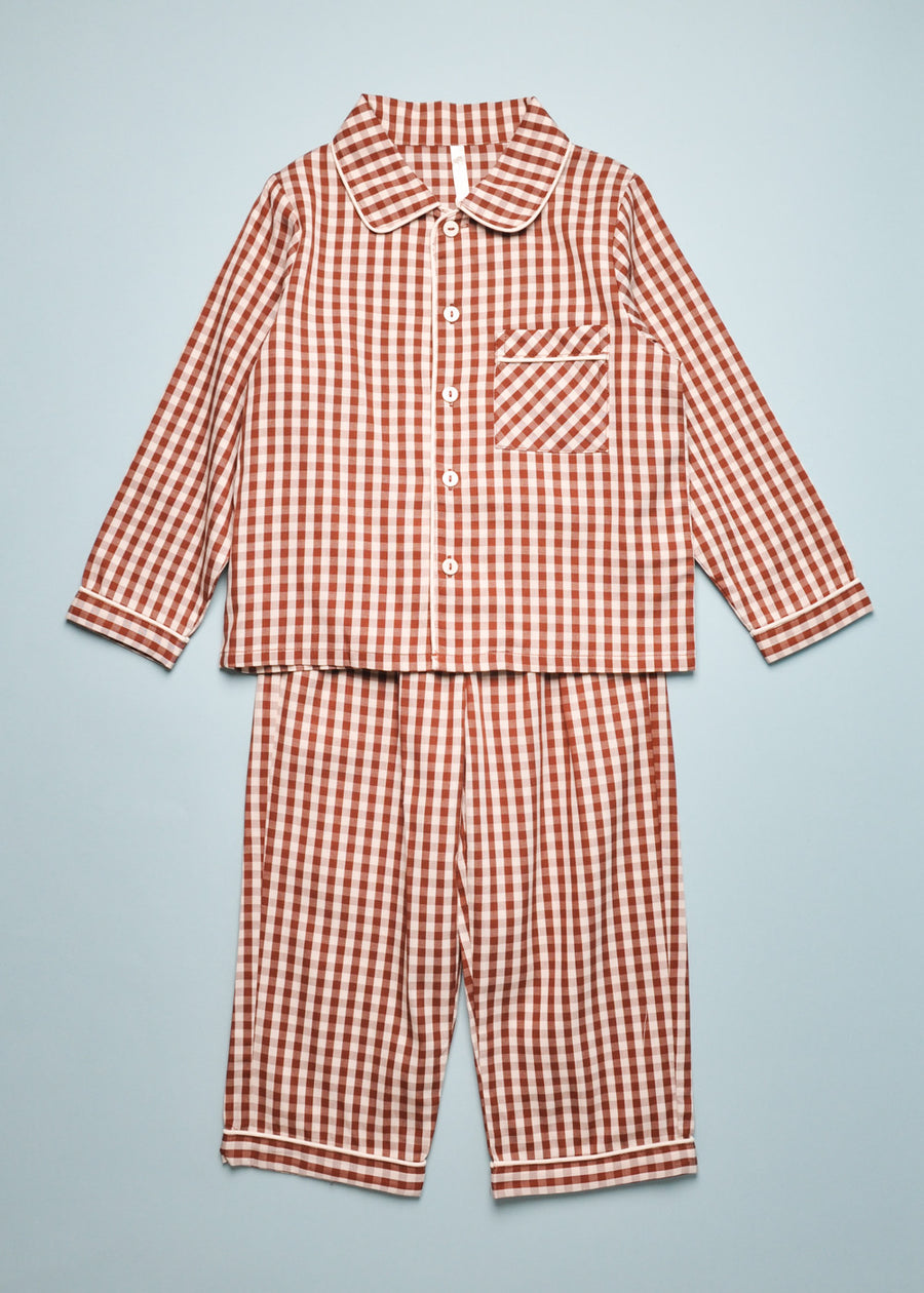 GINGHAM PAJAMA SET