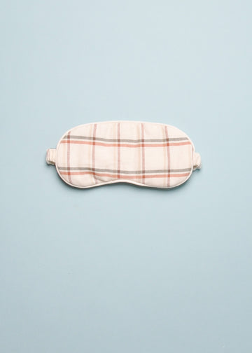 HOLIDAY PLAID SLEEP MASK