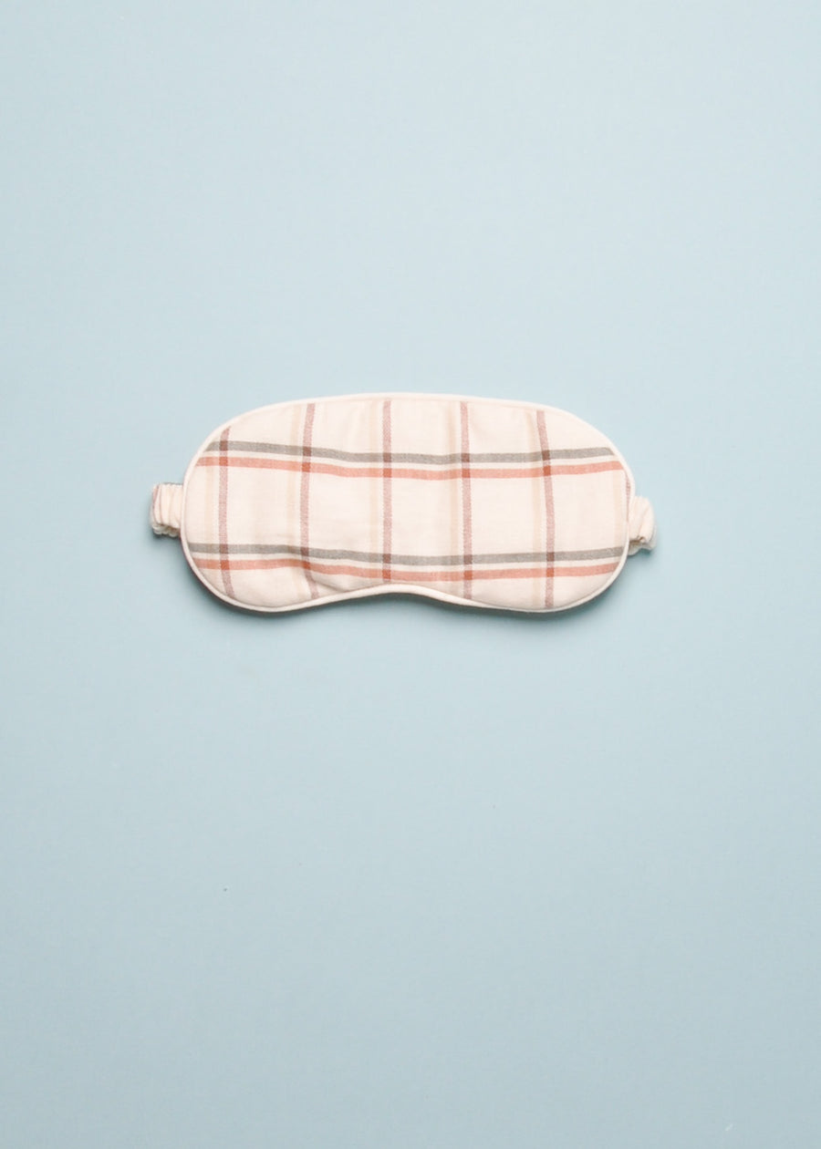 HOLIDAY PLAID SLEEP MASK