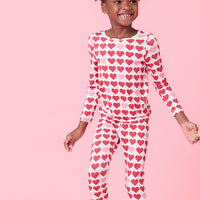 TINY HEARTS BAMBOO PJ SET