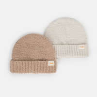 FUZZY BEANIE - SET OF 2