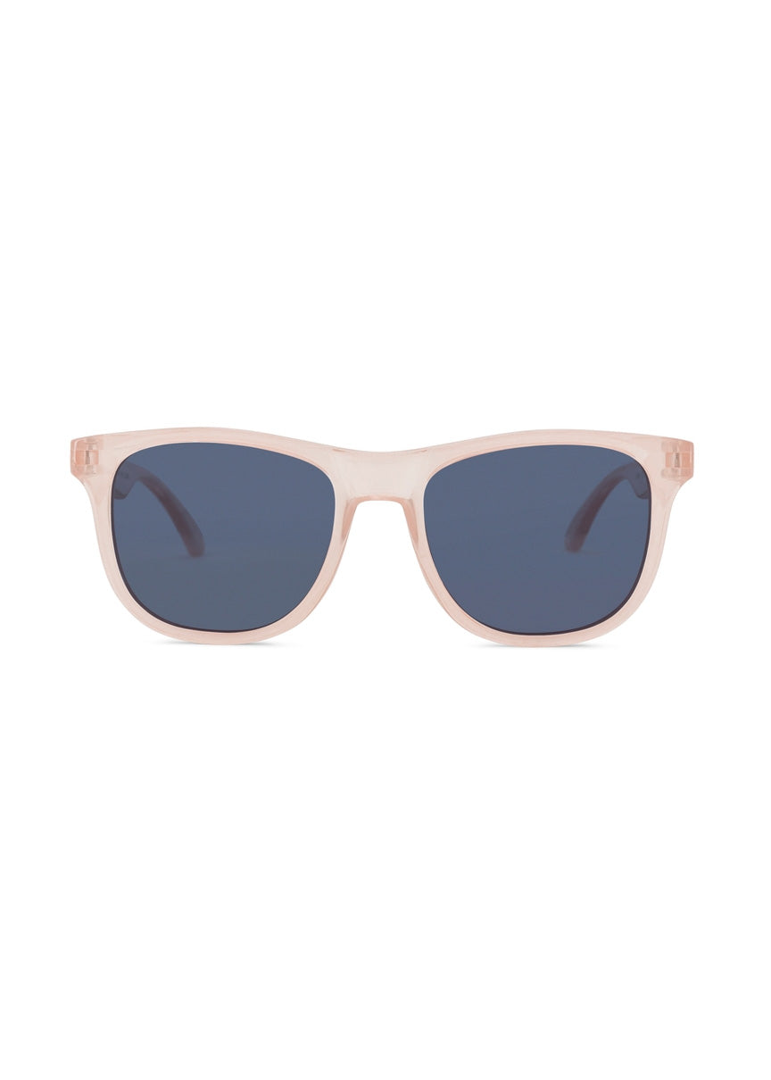 POLARIZED WAYFARER SUNGLASSES - BLUSH SLATE