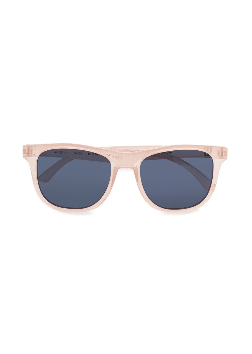 POLARIZED WAYFARER SUNGLASSES - BLUSH SLATE