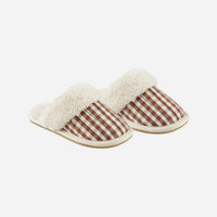 GINGHAM SLIPPERS